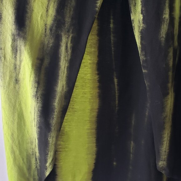 Kate Hewko Black and Neon Lime Long Green Skirt - Picture 11 of 11